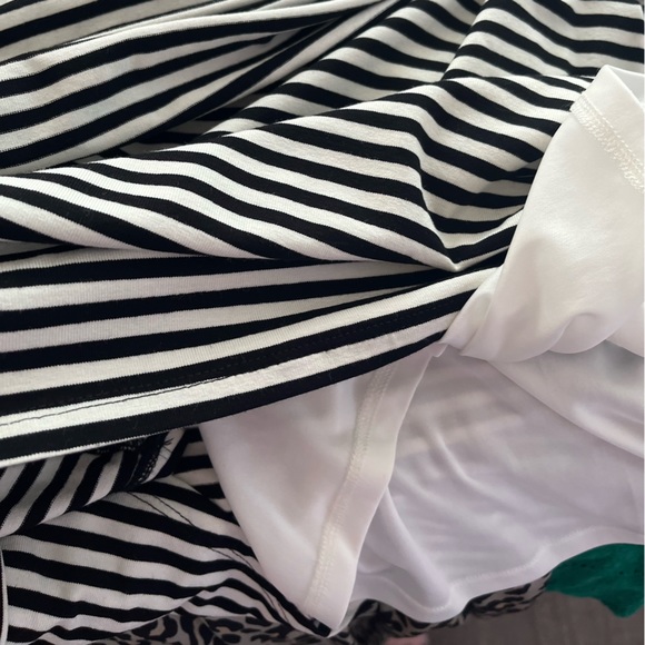 Vince Camuto Asymmetrical Black and White Stripes Sleeveless Dress Size … - Picture 6 of 11